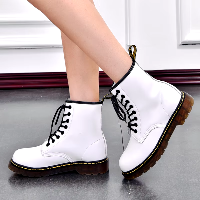 Men's Stylish Vegan Leather Winter Boots with Lace Up | Ideal for Autumn/Winter