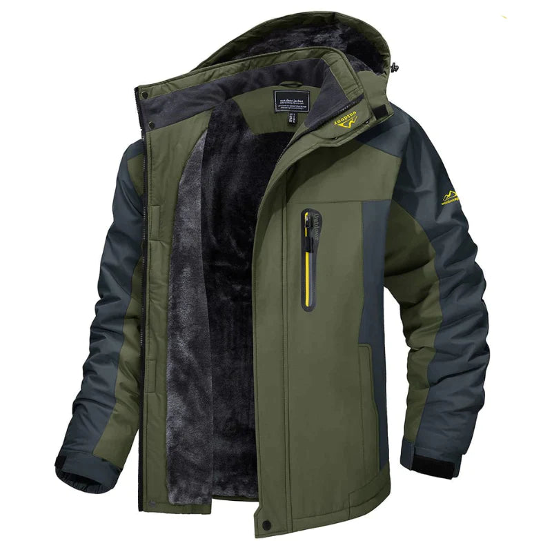 Mens Coat Winter Jacket with Fur Lining and Hood Ideal for Winter Oliver Harrison London