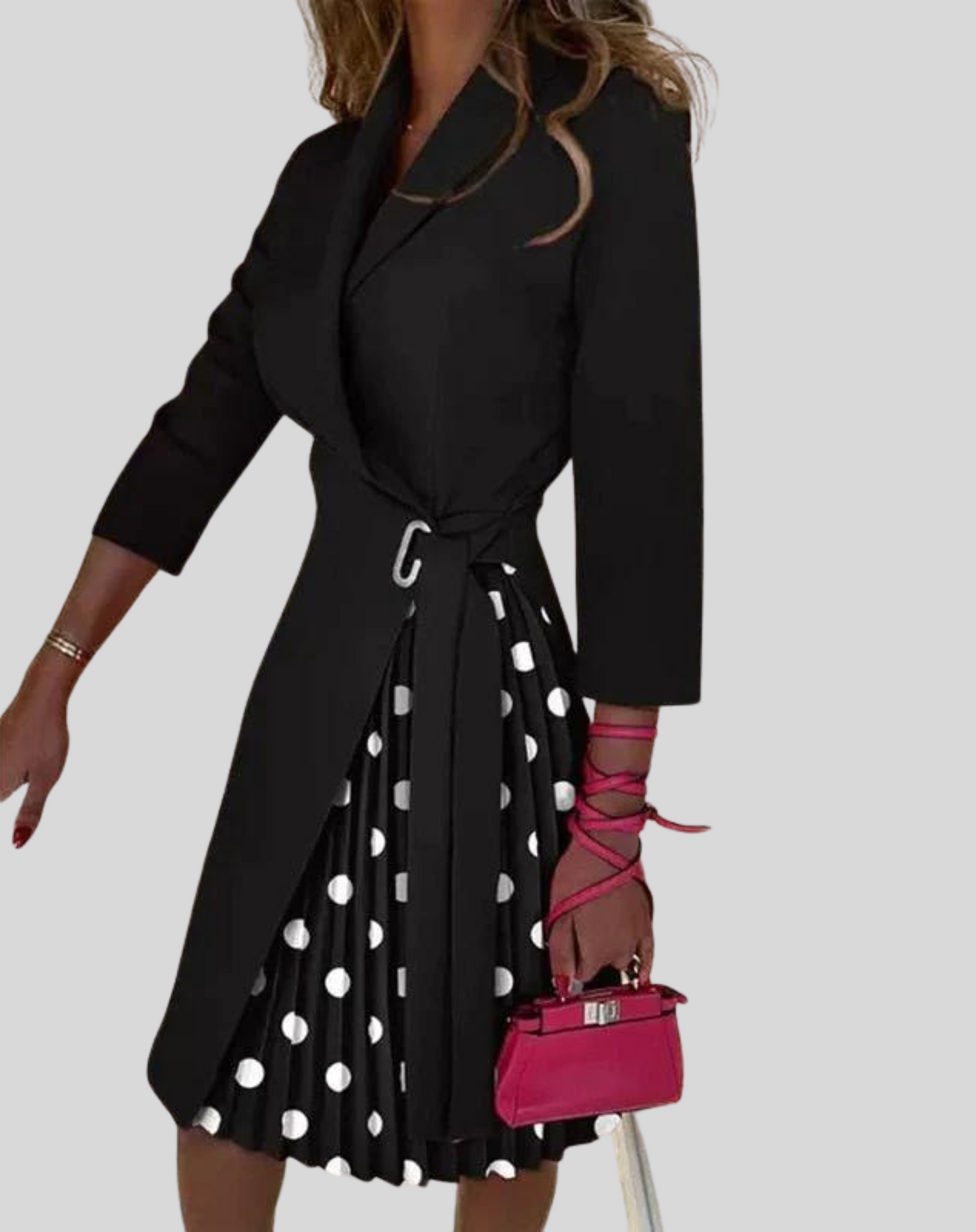 black, pink