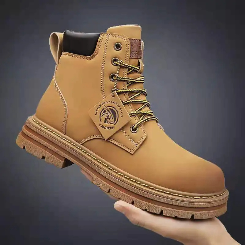 Men's Classic Lace Up Boots with Design | for All Seasons