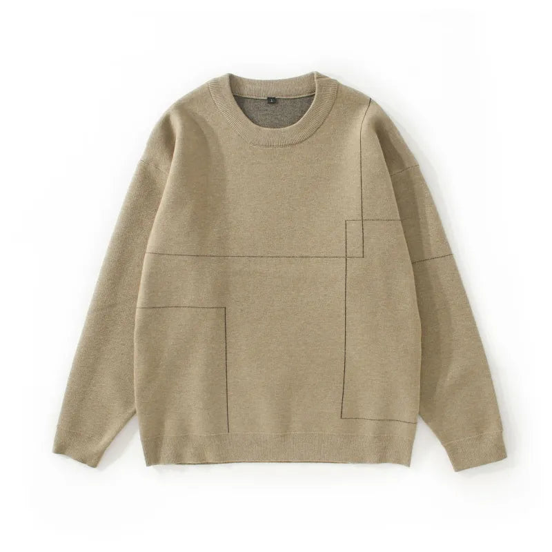 Men's Casual Business Jumper with Mid Collar | Ideal for Autumn/Winter