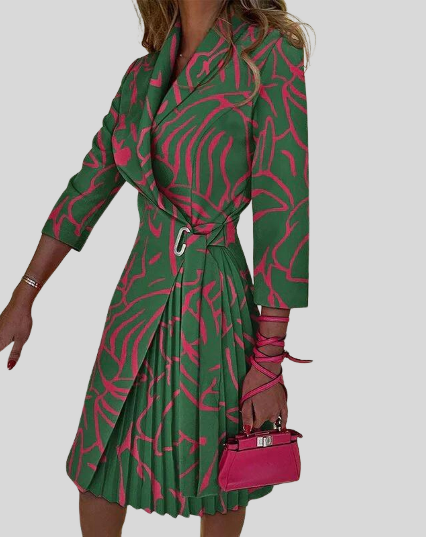 pink,green
