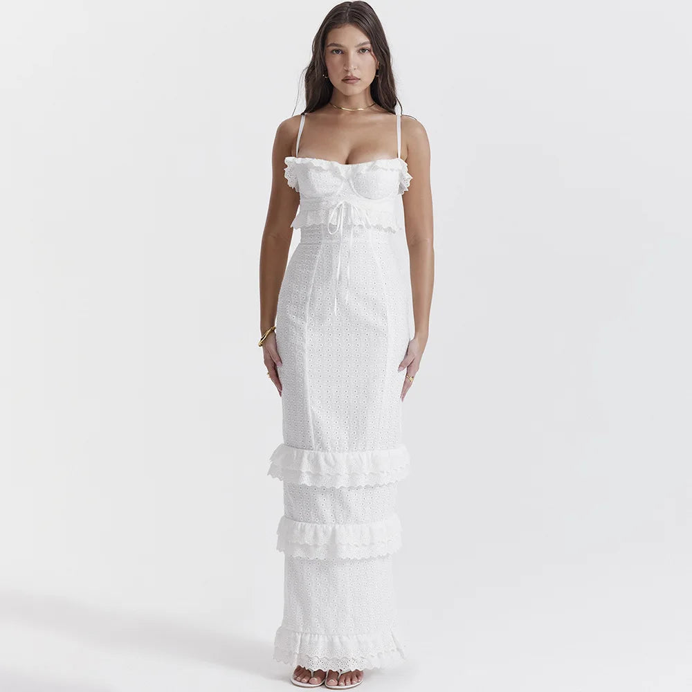 Eithne - Embroidered Maxi Dress for Women