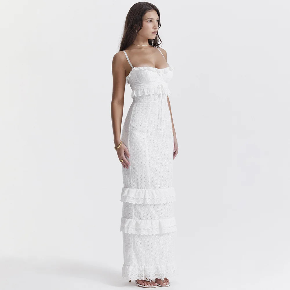Eithne - Embroidered Maxi Dress for Women