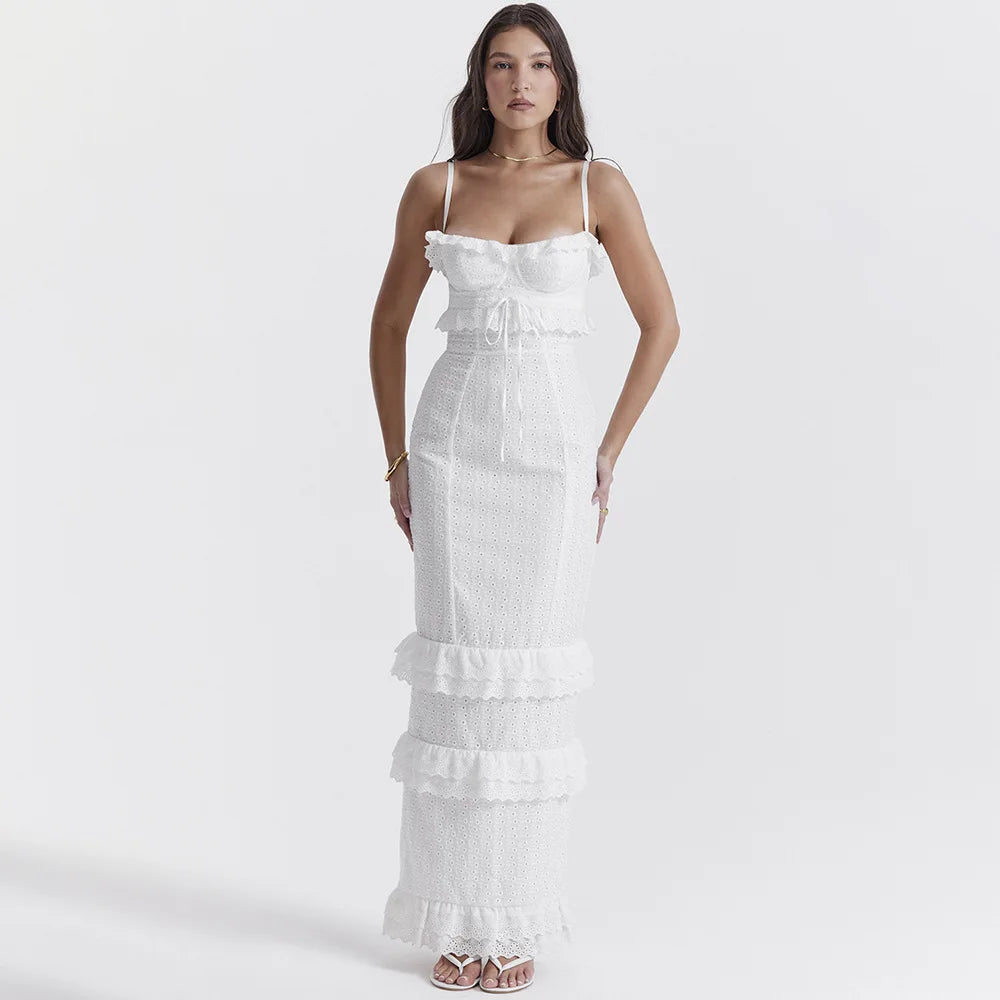 Eithne - Embroidered Maxi Dress for Women