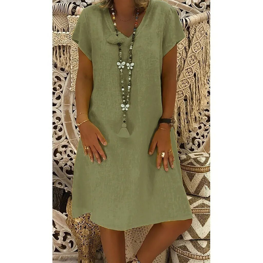 Tesni - Lightweight Midi Dress for Women