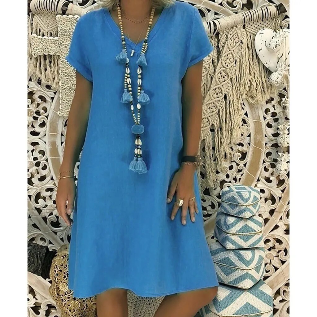 Tesni - Lightweight Midi Dress for Women