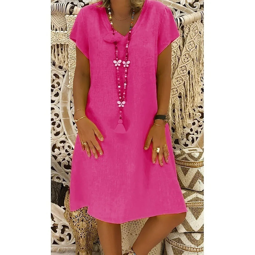 Tesni - Lightweight Midi Dress for Women