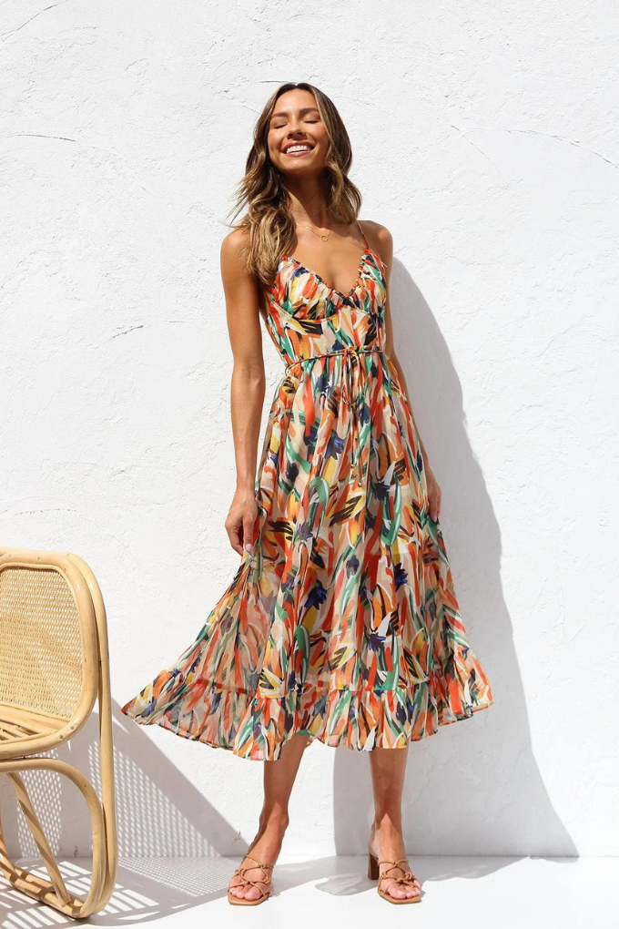 Zaniyah - Elegant Midi Dress for Women