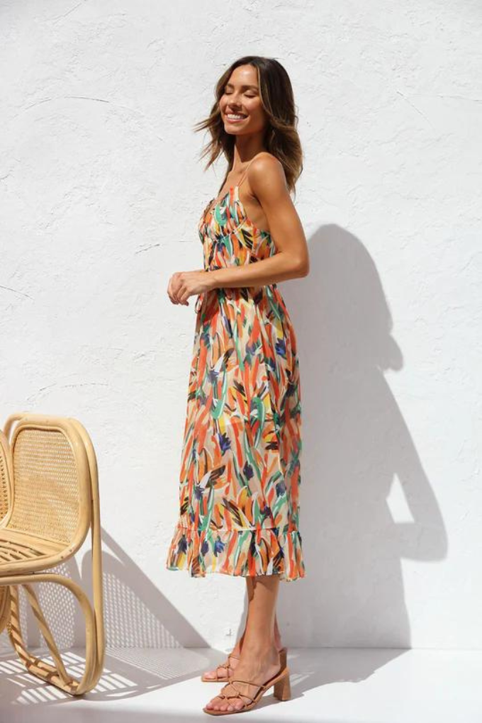 Zaniyah - Elegant Midi Dress for Women