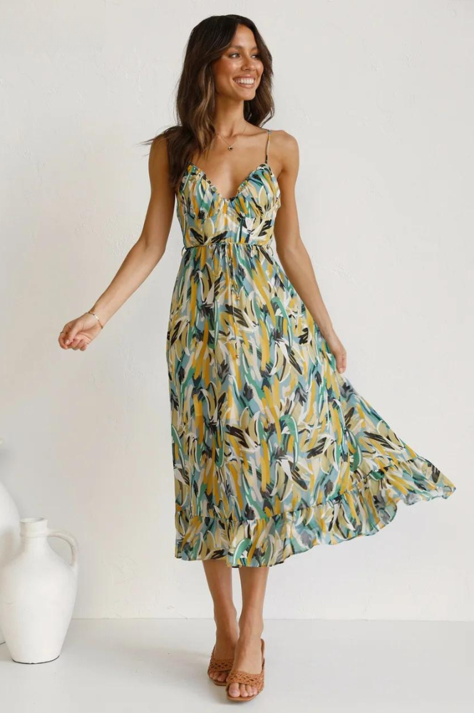 Zaniyah - Elegant Midi Dress for Women