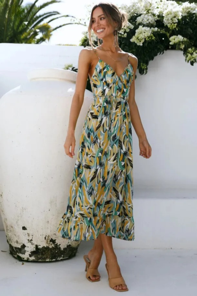 Zaniyah - Elegant Midi Dress for Women