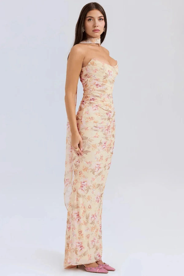 Llinos - Elegant Mesh Cocktail Dress for Women