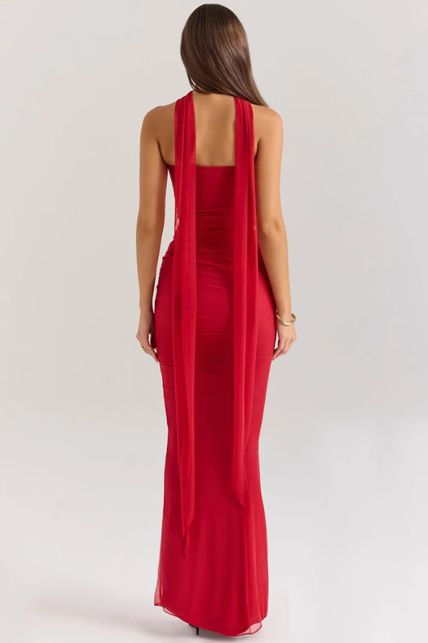 Llinos - Elegant Mesh Cocktail Dress for Women