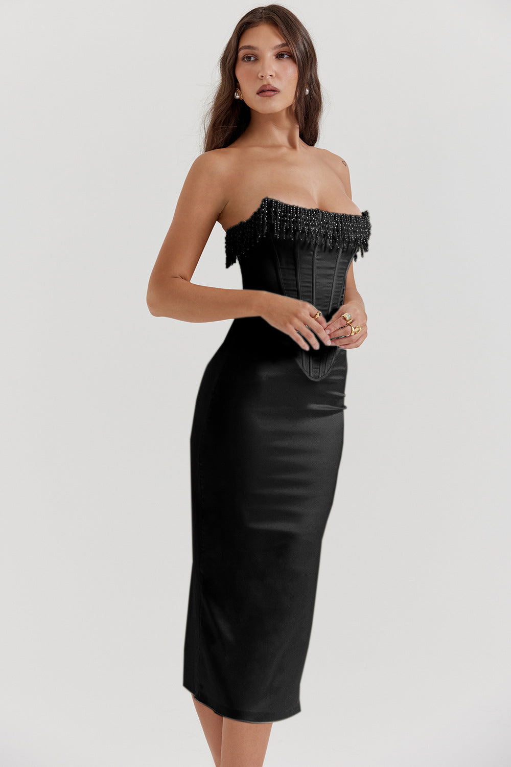 Ottilie - Embellished Strapless Dress for Women