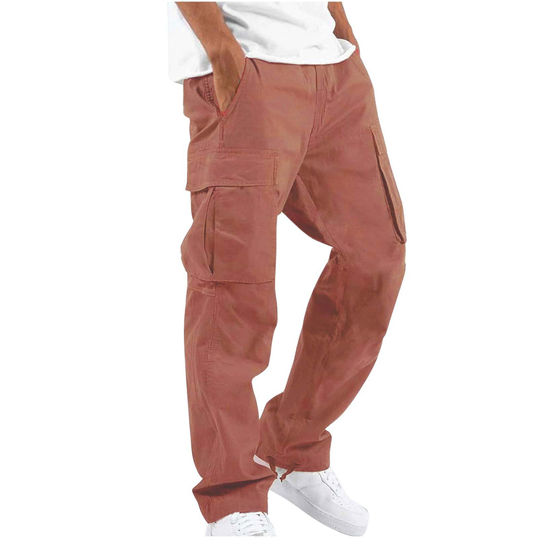 Men's Practical Grey Cargo Pants with Pockets | Perfect for All Seasons