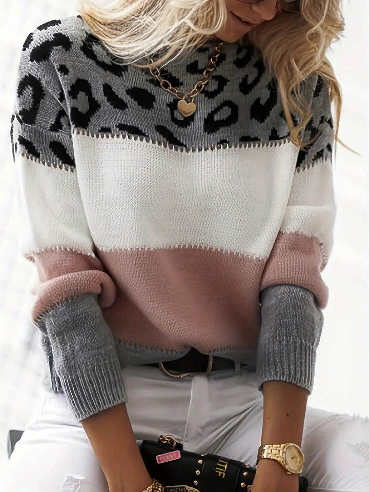 Women' Elegant Leopard Sweater  | Ideal for Autumn/Winter