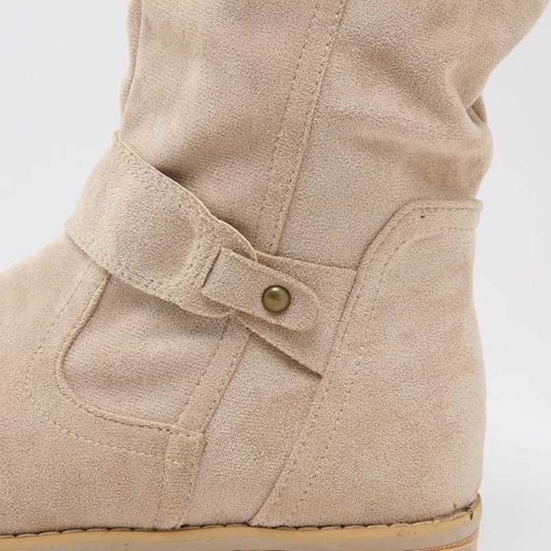 Jovie - Low Suede Boots - Chic - Seasoncollection- Ideal for Winter