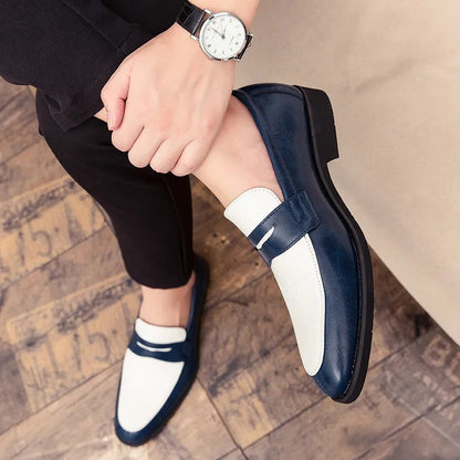 blue white