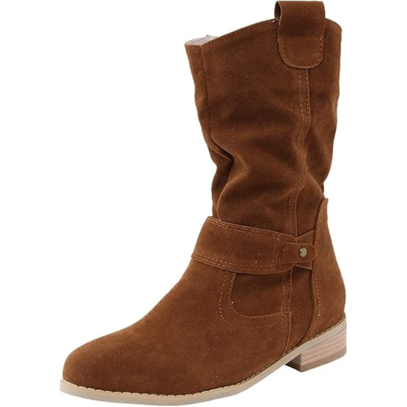 Jovie - Low Suede Boots - Chic - Seasoncollection- Ideal for Winter