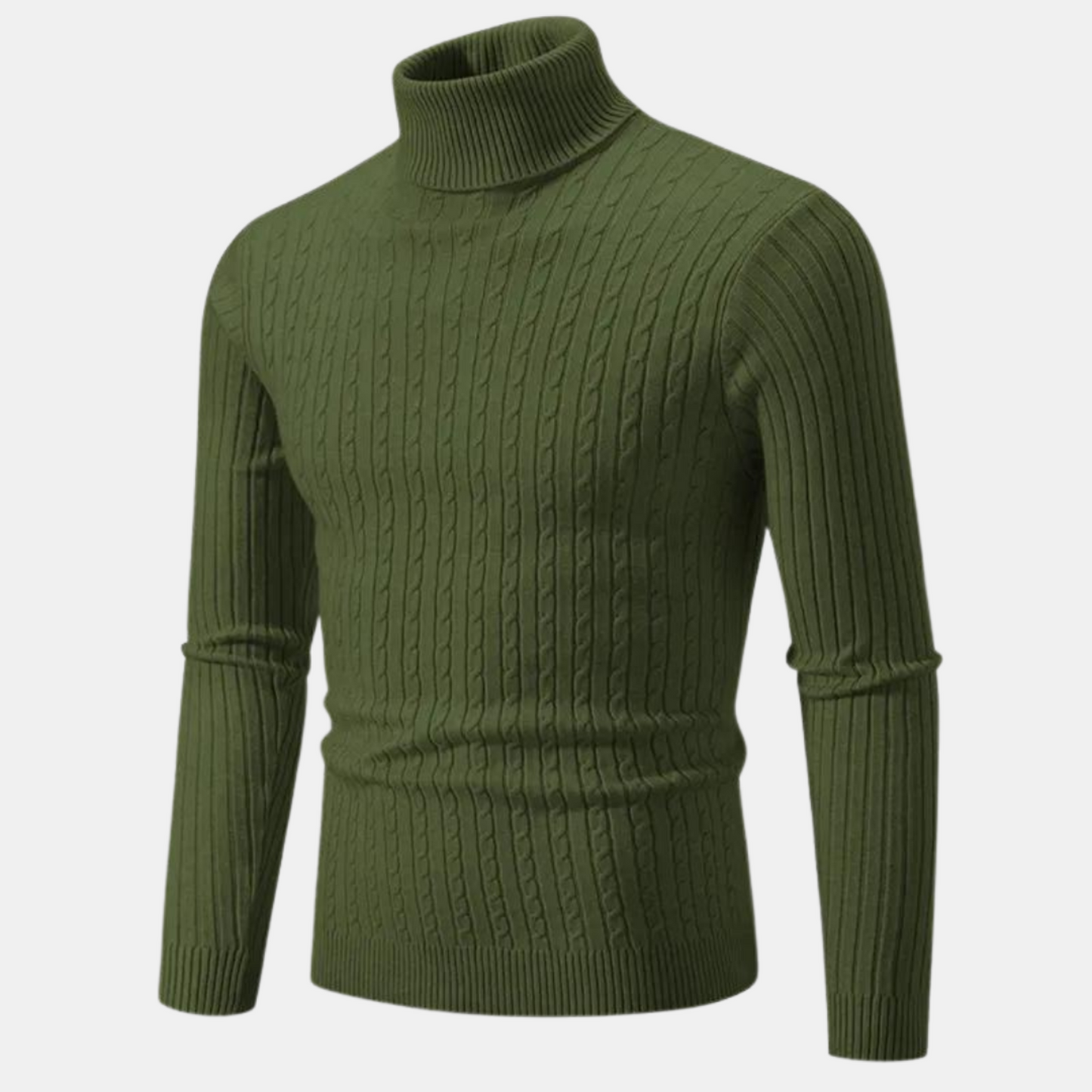 Jared - Knitted turtleneck sweater - Classic - Comfortable - Ideal for autumn/winter