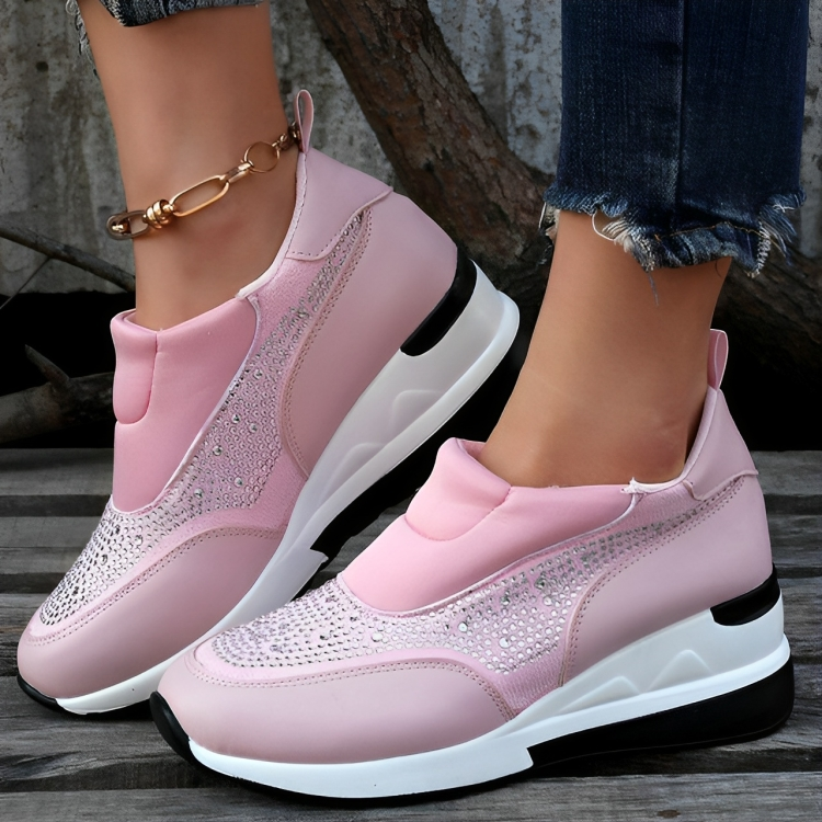 pink, black, white