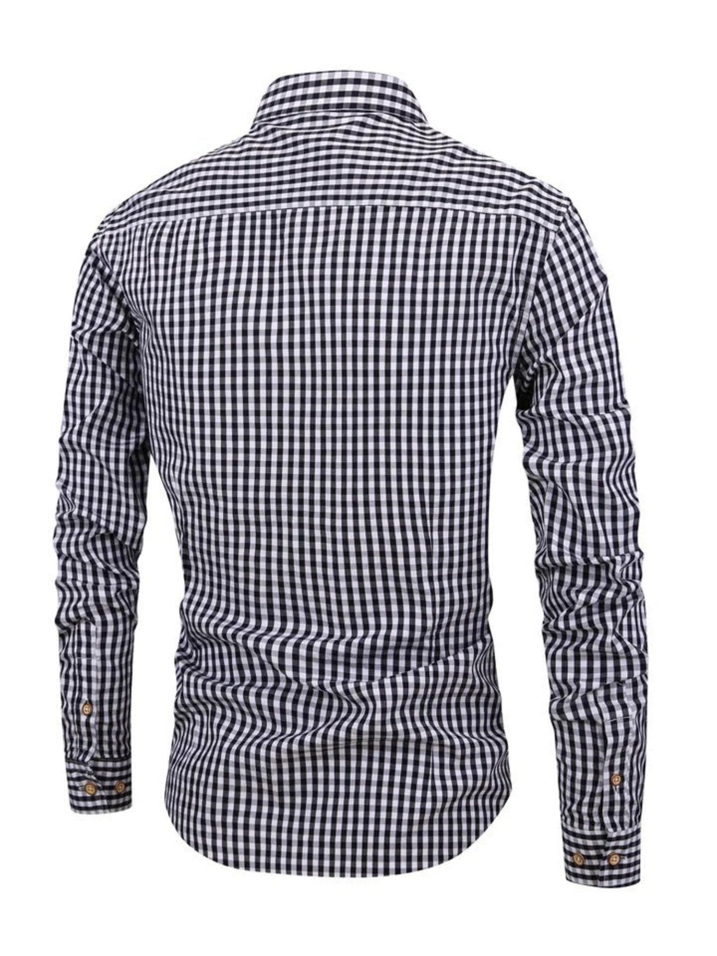 Walker - Checked Long-Sleeved Shirt - Classic - Trendy - Ideal for Autumn