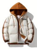 Women's Warm Puffer Hooded Winter Jacket with Zipper | Ideal for Autumn/Winter