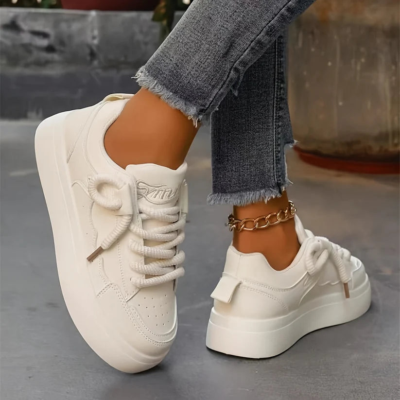 Casual Solid Color Sneakers for Women | Perfect for Everyday Wear