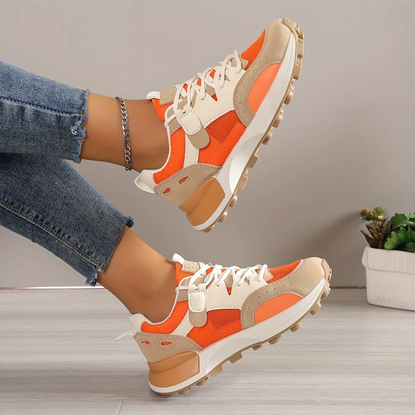 Elegant Color Block Sneakers for Women | Perfect for Casual Days