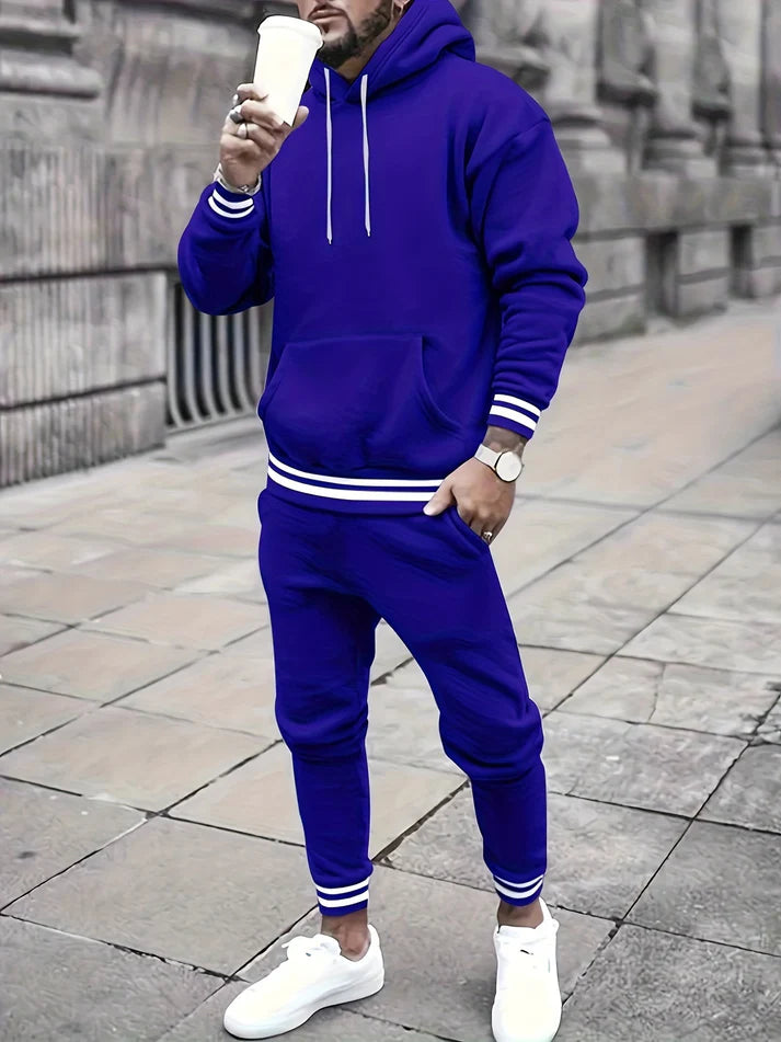 Casual Hoodie And Pants Tracksuit for Men | Ideal for All Seasons