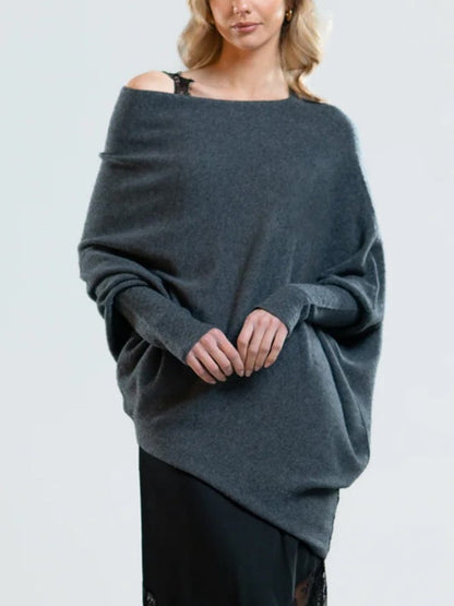 Natasha - Elegant Loose Cotton Sweater - for Women | Perfect for Casual Days