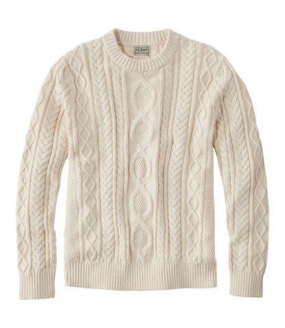 Men's Soft Round Neck Cable Knitted Jumper | Ideal for Autumn/Winter