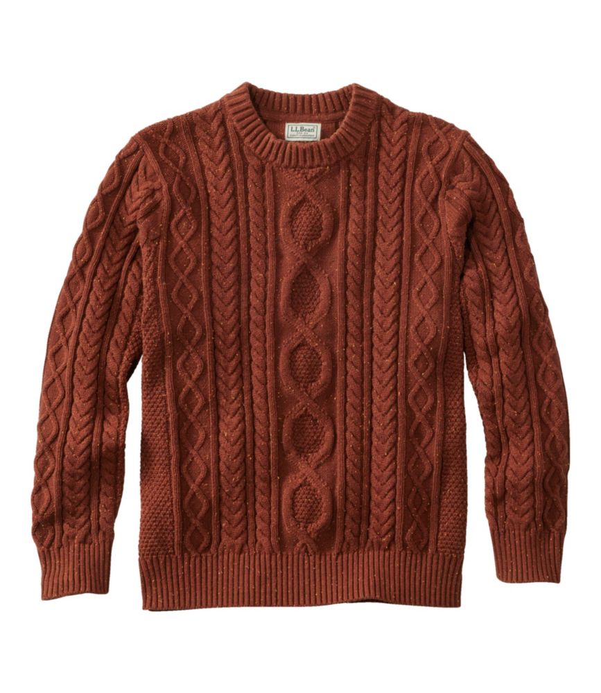 Men's Soft Round Neck Cable Knitted Jumper | Ideal for Autumn/Winter