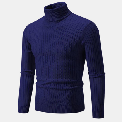 Jared - Knitted turtleneck sweater - Classic - Comfortable - Ideal for autumn/winter