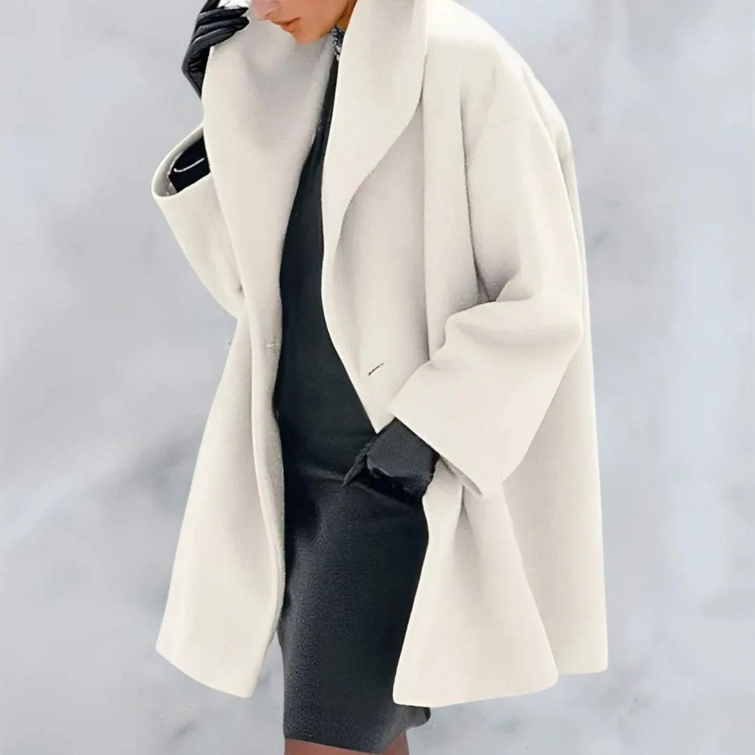 Elegant white coat best sale