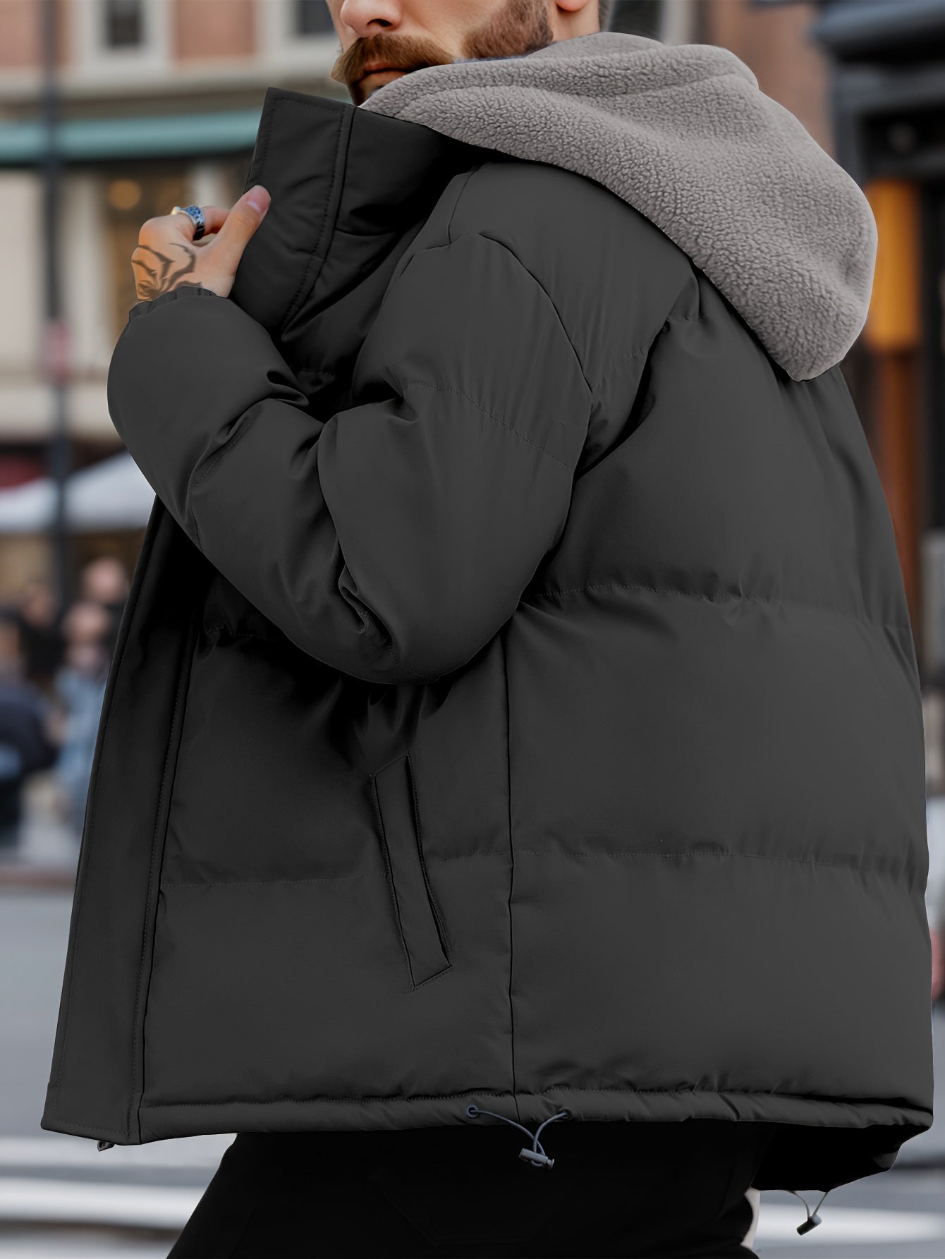 Down alternative puffer coat online