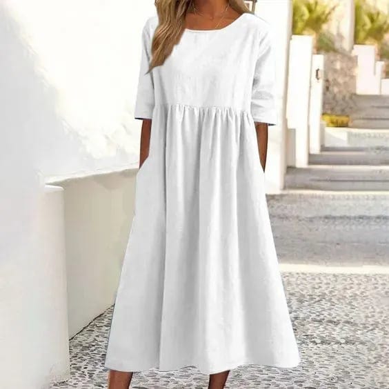 Yvette - Short Sleeve Dress - Casual - Modern Style - Ideal For Summer