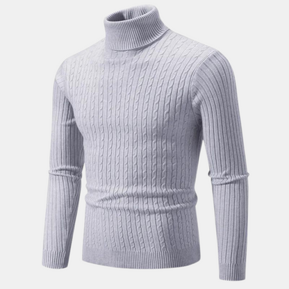 Jared - Knitted turtleneck sweater - Classic - Comfortable - Ideal for autumn/winter