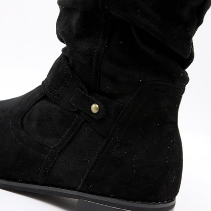 Jovie - Low Suede Boots - Chic - Seasoncollection- Ideal for Winter