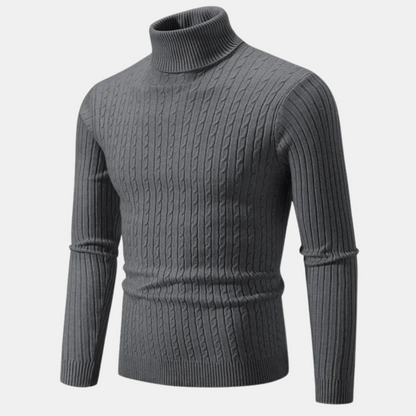 Jared - Knitted turtleneck sweater - Classic - Comfortable - Ideal for autumn/winter