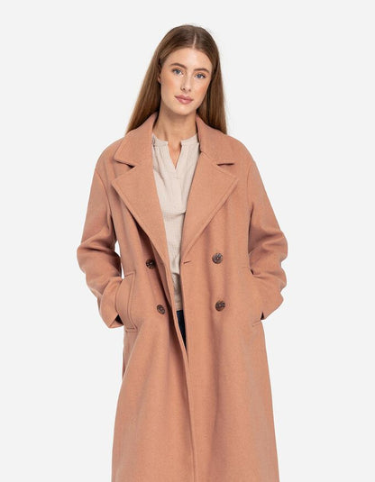 Women's Casual Long Double-Breasted Winter Coat | Ideal for Autumn/Winter