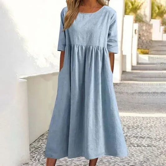 Yvette - Short Sleeve Dress - Casual - Modern Style - Ideal For Summer