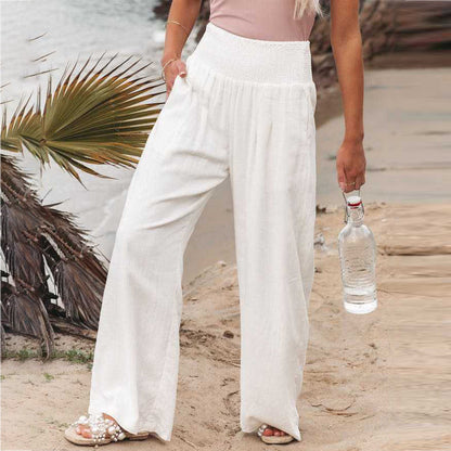 Arianwen - Women's Wide Leg Trousers - Casual - Modern Style - Ideal for Summer