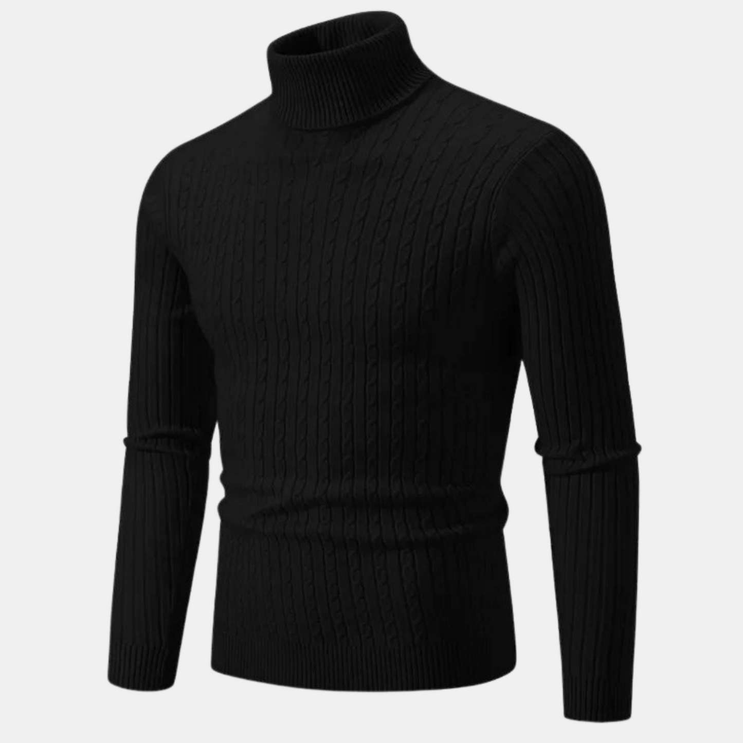 Jared - Knitted turtleneck sweater - Classic - Comfortable - Ideal for autumn/winter