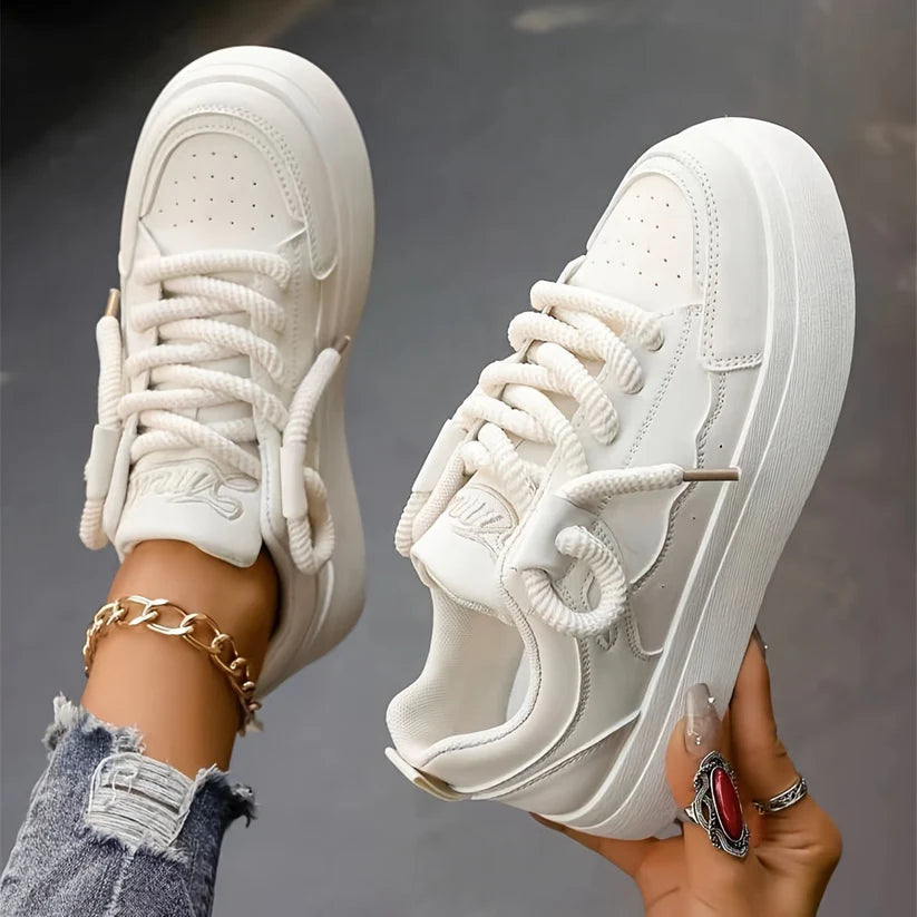 Casual Solid Color Sneakers for Women | Perfect for Everyday Wear