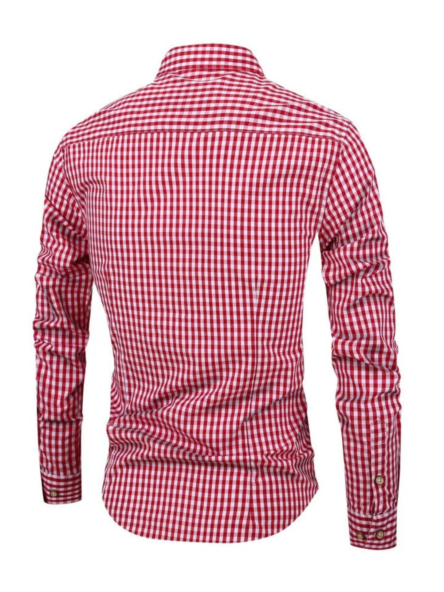 Walker - Checked Long-Sleeved Shirt - Classic - Trendy - Ideal for Autumn