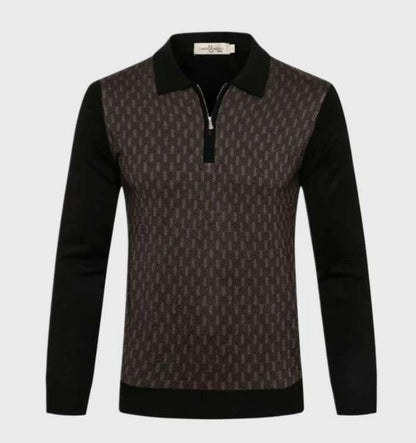 Lester - Polo Pullover with Zip - Classic - Trendy - Ideal for Autumn/Winter