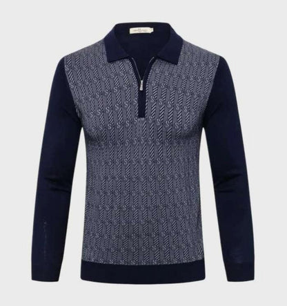 Lester - Polo Pullover with Zip - Classic - Trendy - Ideal for Autumn/Winter