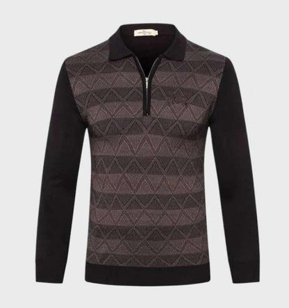 Lester - Polo Pullover with Zip - Classic - Trendy - Ideal for Autumn/Winter